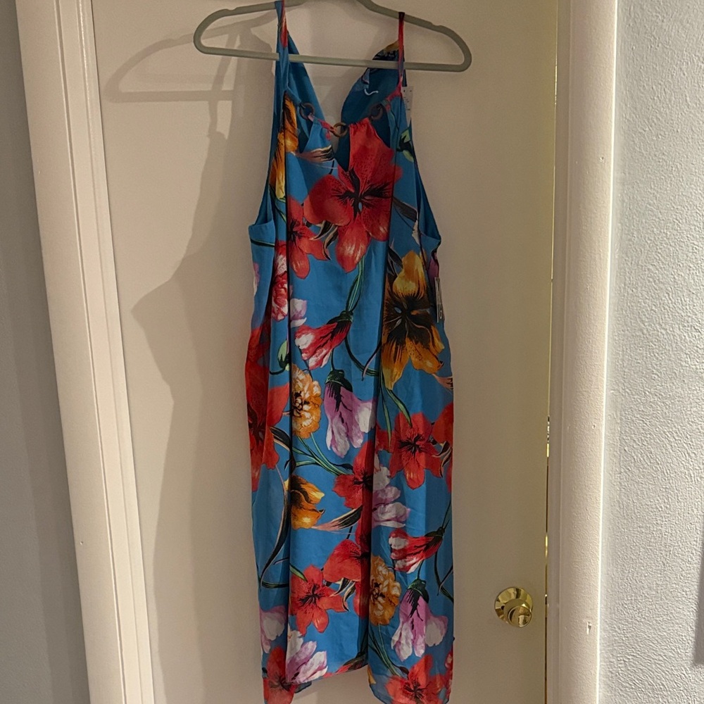 Mlle Gabrielle Blue Floral Dress
